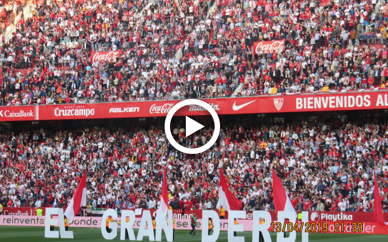 Видео: Изпълнение на химна на Севиля преди дербито