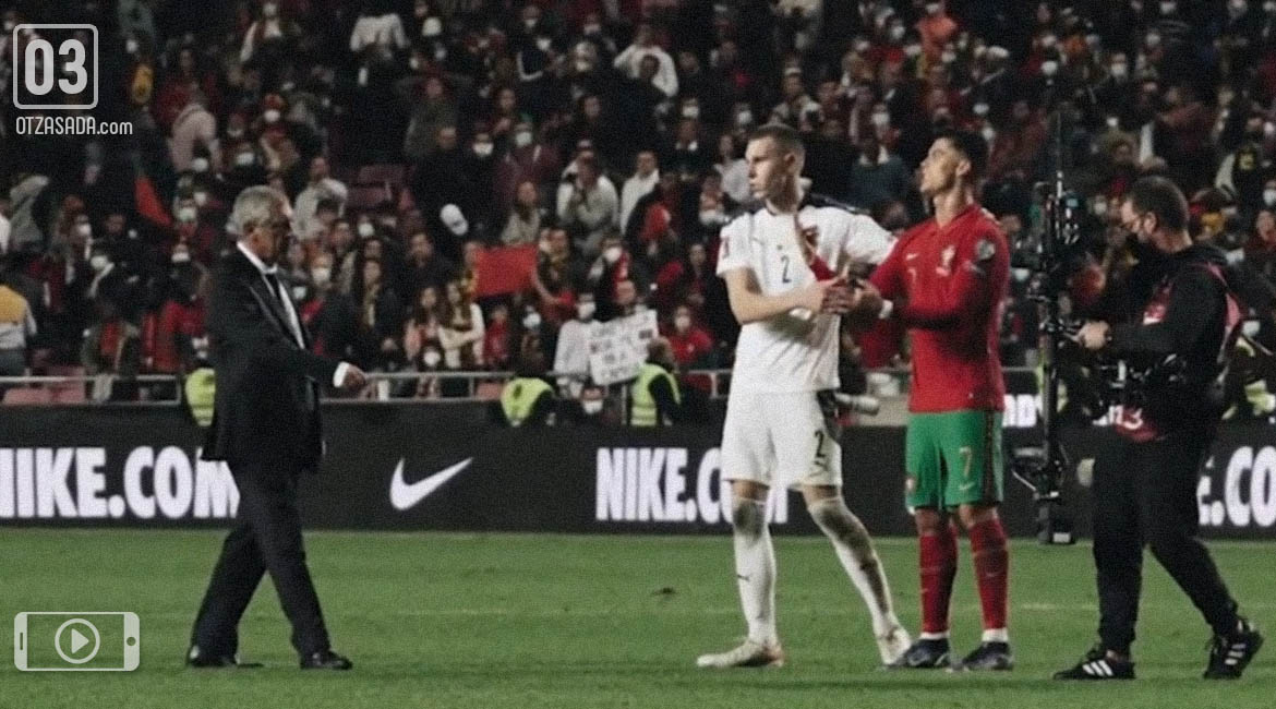 Яростната реакция на Роналдо срещу треньора си след загубата от Сърбия (видео)